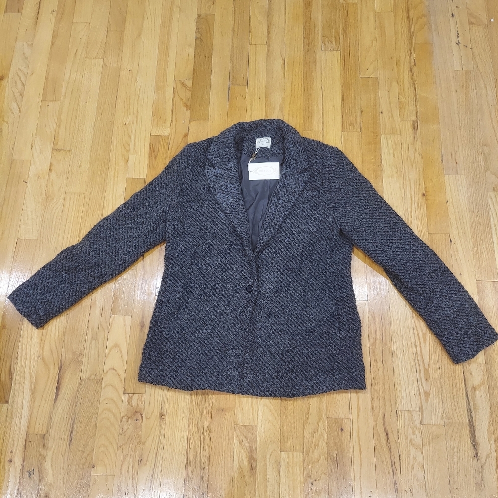 NWT MIA JOY Louve Blazer in Charcoal Black (Size: XL) - Picture 8 of 13